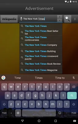 Quick Search Widget (with ads) screenshot 1
