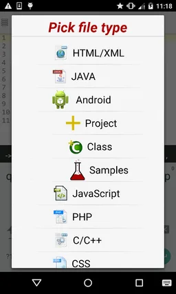 Anacode IDE Android/C/C++/JAVA screenshot 3