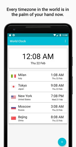 World Clock - Timezones and Travel Infos screenshot 1