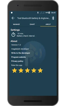 Test bluetooth headset screenshot 5