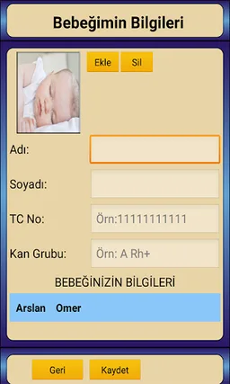 Bebek Takibi Bakımı Gelişimi screenshot 10