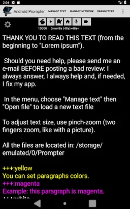 A Prompter for Android screenshot 5