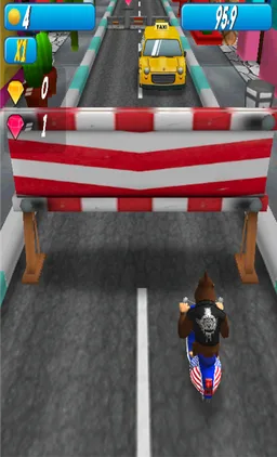 Monkey MOTO Racing 3D screenshot 1
