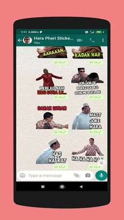 Hera Pheri Stickers For Whatsa screenshot 6
