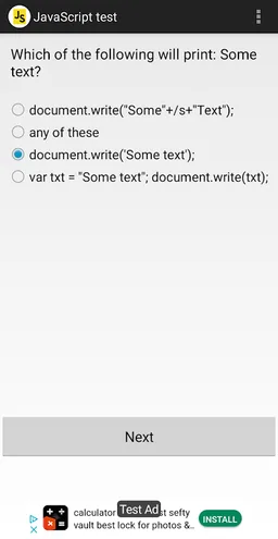 JavaScript test screenshot 6