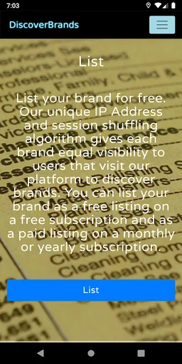 DiscoverBrands - Digital Marketing Platform screenshot 1