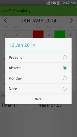 Attendance Register (students) screenshot 4