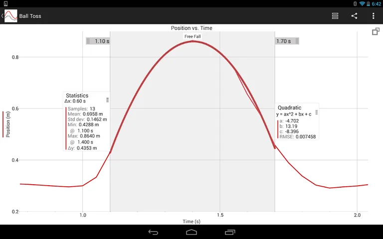 Graphical Analysis GW (Go Wireless sensor support) screenshot 4