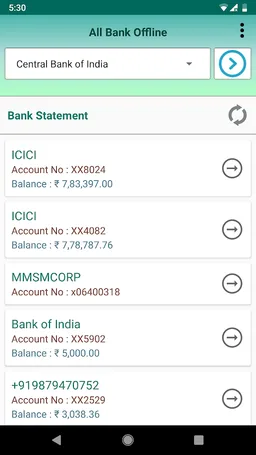 All Bank Passbook -  Mini Statement screenshot 1