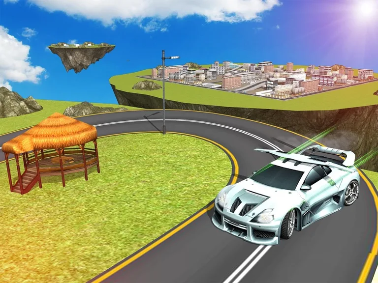 Flying Car Parking 3d games. screenshot 3