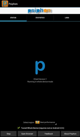 Psiphon screenshot 5