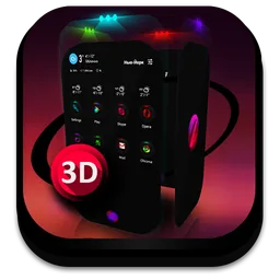 Next Launcher Theme Contrastum icon