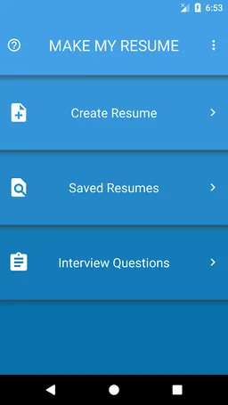 Make My Resume screenshot 1