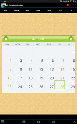 Multi Cultural Calendar screenshot 8