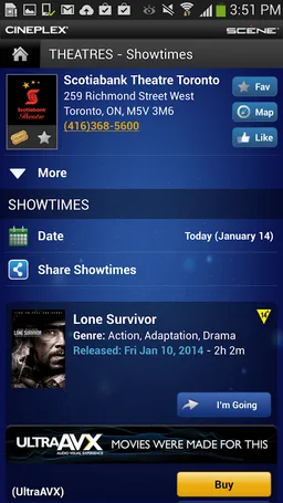 Cineplex Mobile screenshot 5