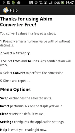 Abiro Converter Lite screenshot 3