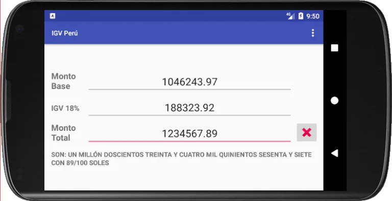 Calculadora IGV Perú screenshot 3