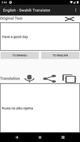 English - Swahili Translator screenshot 7