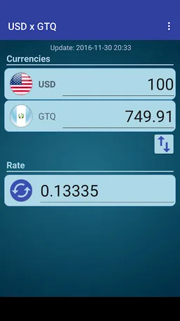 US Dollar x Guatemalan Quetzal screenshot 1
