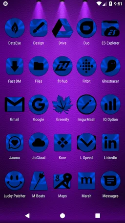 Blue and Black Icon Pack ✨Free✨ screenshot 9