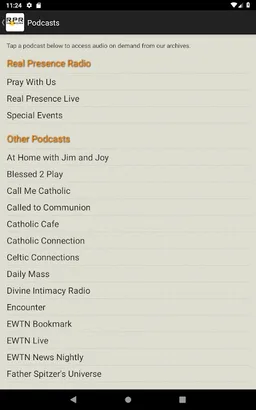 Real Presence Radio screenshot 4