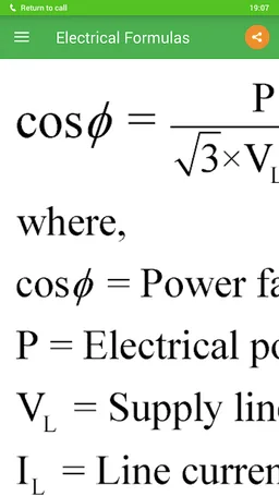 Electrical Formulas screenshot 4