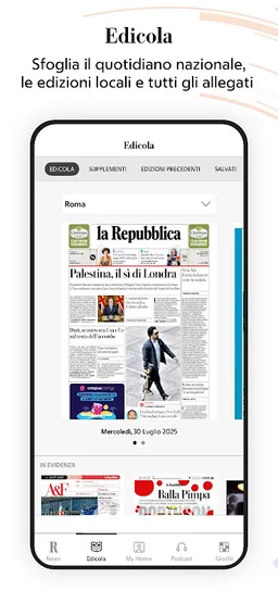 la Repubblica - news online screenshot 3