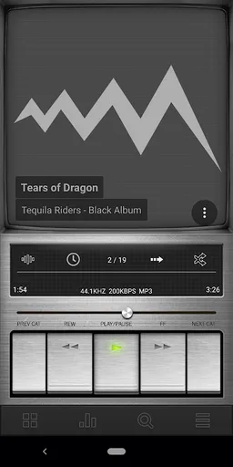 Poweramp skin Retro Metallic screenshot 6