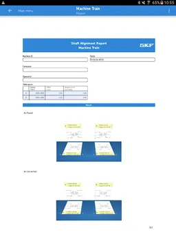 SKF Machine train alignment screenshot 15