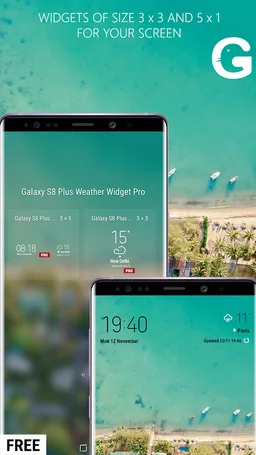 CLAW Weather App Clock Widget screenshot 2