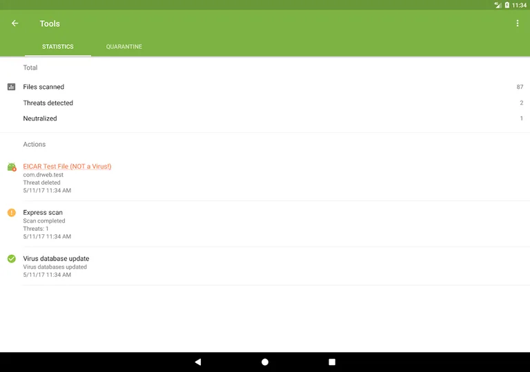 Anti-virus Dr.Web Light screenshot 13