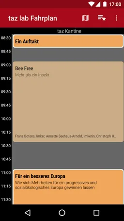 taz lab 2019 Fahrplan screenshot 1