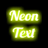 Neon Text On Photo icon
