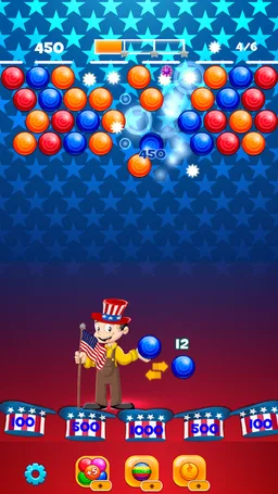US Bubble Shooter Fun Game 2018 screenshot 2