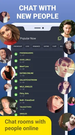 Galaxy - Chat Rooms: Meet New People Online & Date screenshot 2