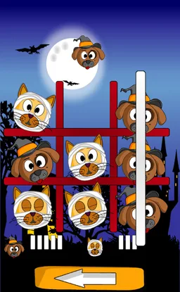 Cat Dog Toe Halloween - 🎃 Tic Tac Toe 🎃 screenshot 3