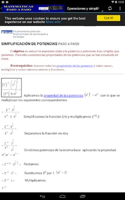 Matemáticas paso a paso screenshot 3