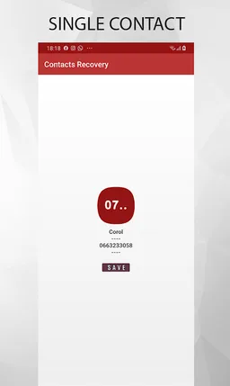 Deleted contact Restore screenshot 2