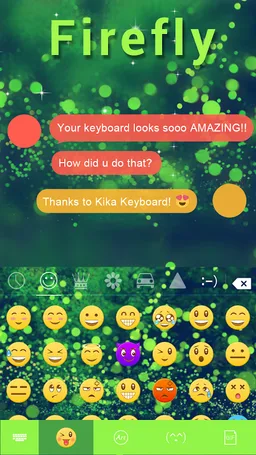 Firefly Kika Keyboard Theme screenshot 4