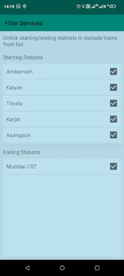 Mumbai Local Train Timetable screenshot 4