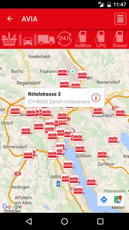 AVIA Petrol Stations screenshot 2