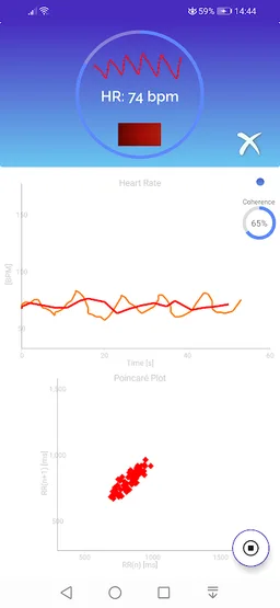 Pulse HRV by Camera BLE ECG screenshot 1