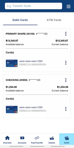 Chevron FCU Mobile Banking screenshot 1