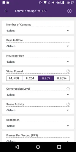 WD Purple Storage Calculator screenshot 3