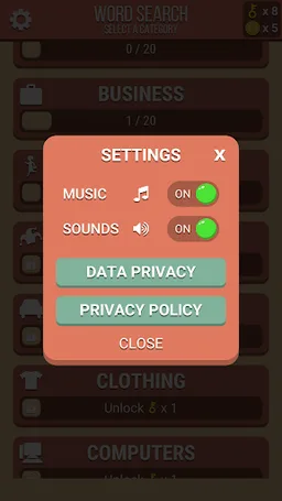 Word Search Puzzle INFINITE screenshot 2