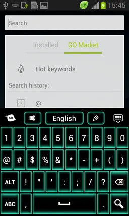 Green Neon Keyboard GO screenshot 4