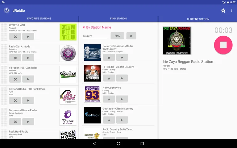 dRoidio Internet Radio Online screenshot 5