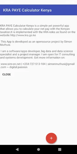 KRA PAYE Tax Calculator Kenya screenshot 1