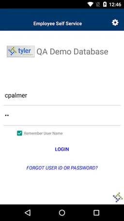 Munis ESS screenshot 2