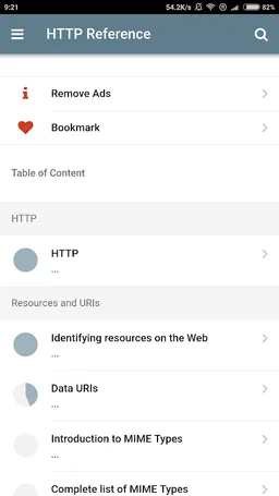 HTTP Reference screenshot 1